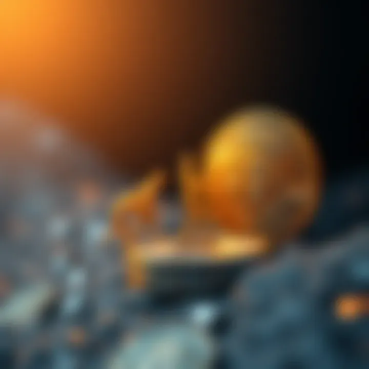 An artistic depiction of digital currency evolution