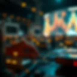 A visual representation of blockchain technology in action