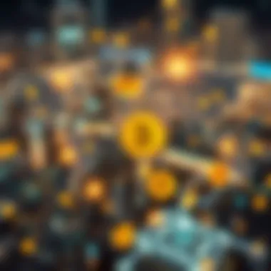 Global Transactions Enhanced by SWIFT and Blockchain Illustration of global transactions enhanced by SWIFT and blockchain synergy