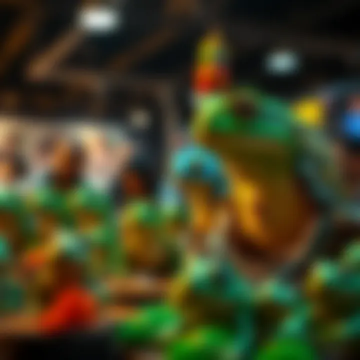 An engaging community event featuring Toadz NFT collectors and enthusiasts.