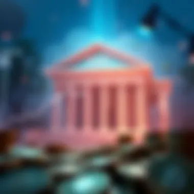 Graphic depicting bank integration with Coinbase