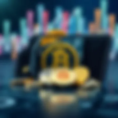 Illustration showcasing different types of cryptocurrency wallets