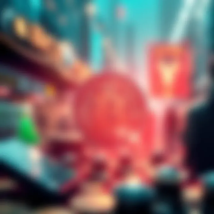 Illustration of challenges faced in app visibility within crypto exchanges