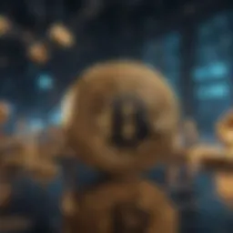 Visual representation of blockchain technology and its components.