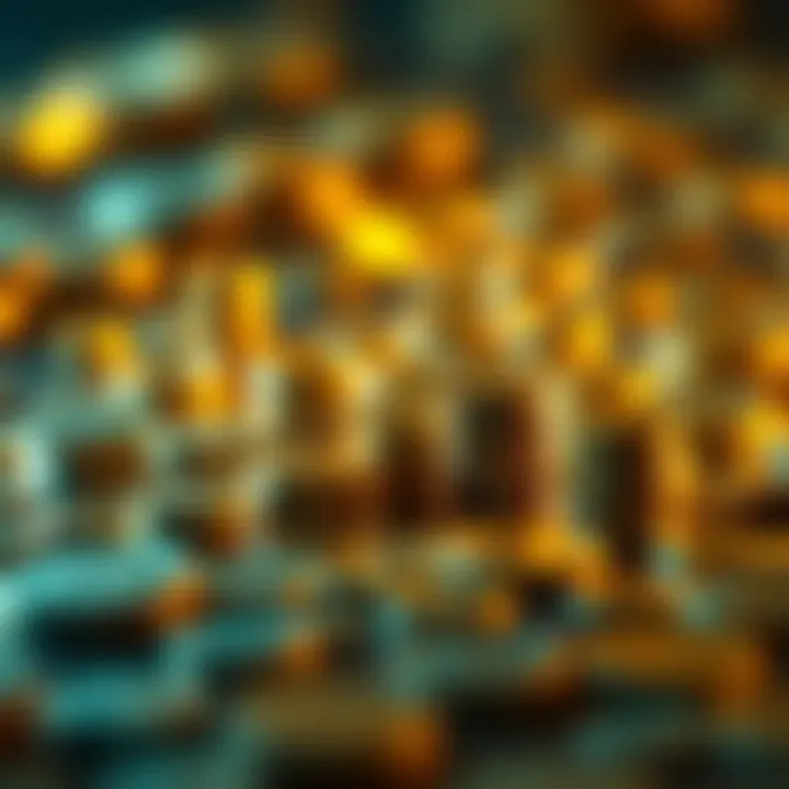 Visual representation of compound interest growth over time