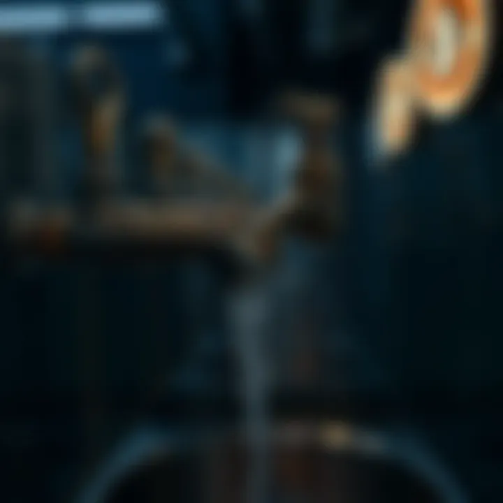 Conceptual representation of crypto faucets