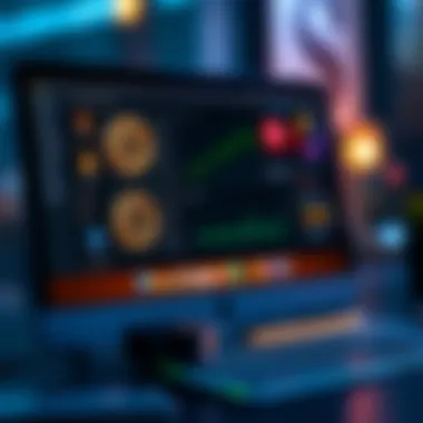 Integration of various cryptocurrency tools on a Mac screen