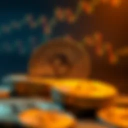 Visual representation of cryptocurrency market cap dynamics