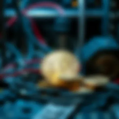 Conceptual representation of cryptocurrency mining economics