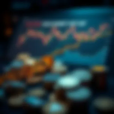 Chart comparing emerging cryptocurrencies