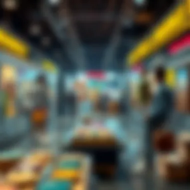 Evolution of Art Markets by NFTs A conceptual image illustrating the evolution of art markets influenced by NFTs