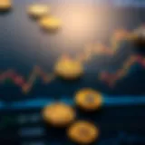 Cryptocurrency Market Fluctuations A detailed chart showcasing cryptocurrency fluctuations