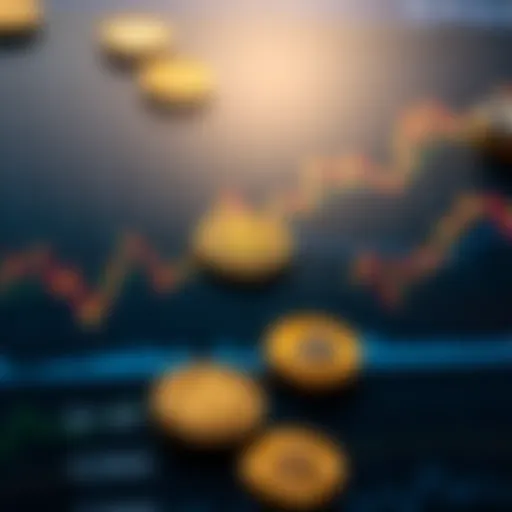 Cryptocurrency Market Fluctuations A detailed chart showcasing cryptocurrency fluctuations