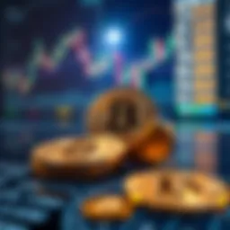 Cryptocurrency market analysis graph