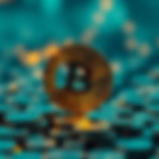 Conceptual illustration of securitization in blockchain