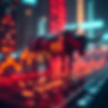 Graph illustrating bull market trends