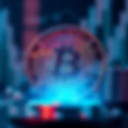 Visual representation of cryptocurrency staking mechanics