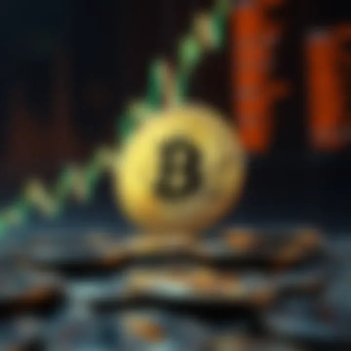 Visual representation of Bitcoin's value fluctuations over time