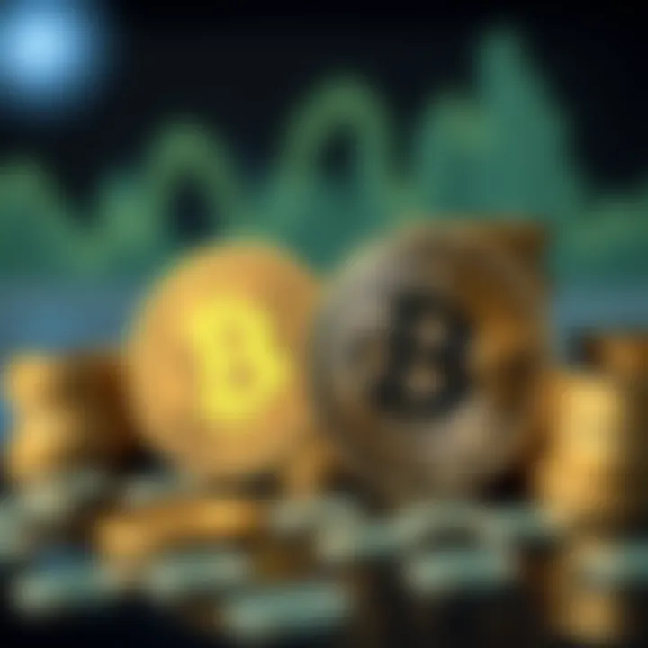 Illustration of the relationship between satoshi and Bitcoin