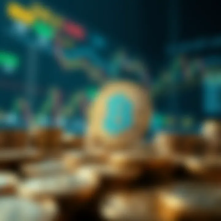 An illustration depicting various factors influencing cryptocurrency prices