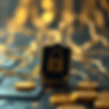 Illustration showing data encryption process in VPNs