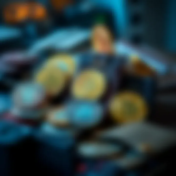 Illustration of various cryptocurrency wallet types