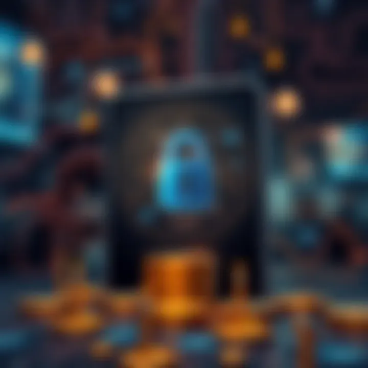 Illustration of security features implemented in cryptocurrency apps