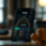 User interface of the Vaulty App showcasing crypto management features